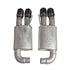 Stainless Works 18-21 Mustang GT Axleback Redline Exhaust - Black Tips