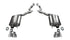 Corsa 18-20 Ford Mustang GT Convertible w/o Active Valves Sport Axle-Back w/ Polished 4in Tips