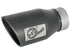 aFe Universal Black Exhaust Tip 3in In x 4-1/2in Out x 9in L Bolt-On Left