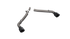 QTP 10-13 Chevrolet Camaro SS 6.2L 304SS Eliminator Muffler Delete Axle Back Exhaust w/4.5in Blk Tip