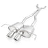 Stainless Works 2009-15 Cadillac CTS-V Coupe 3in Catback System X-Pipe Chambered Mufflers 4in Tips