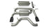 Corsa 06-08 Hummer H3 3in Cat-Back Dual Rear w Single 4in Black Pro-Series Tips