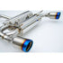 Invidia 2014-2016 Infiniti Q50 Gemini w/ Rolled Titanium Tips Catback Exhaust