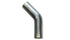 Vibrant 2.5" O.D. T304 SS 45* Mandrel Bend 6" x 6" leg lengths (3.5" Centerline Radius)