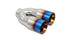 Vibrant Universal Burnt End Dual Exhaust Tip 2.5" Inlet/Dual 3.5" Outlet/10" Length