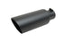 Gibson Black Universal Clamp-On Exhaust Tip 4" Outlet/2.5" Inlet/8" Length