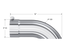 MBRP Universal Polished Turn Down Exhaust Tip 4" Inlet/4" Outlet/12" Length