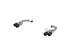 MBRP 2018-2023 Ford Mustang GT T304 SS Race Axle Back w/ CF Tips