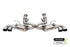 Corsa 2020-2023 Corvette C8 3" Active Catback w/ 4.5" Polished Quad Tips (w/ AFM, w/ NPP)