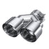 MBRP Universal Polished T304 SS 2.5" Inlet/4" Dual Outlet/9.5" Length
