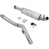 MBRP 2004-2006 Jeep Wrangler Unlimited 4 0L Alum 2.5" Single Catback w/ Turndown