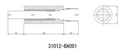 HKS Universal Carbon-Titanium Muffler 170mm Shell/75mm Diameter