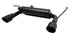 Gibson 2007-2017 Jeep Wrangler JK Rubicon 3.8L 2.5" Cat-Back Dual Split Exhaust - Black Elite (Ceramic)