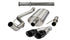 Corsa 2011-2014 Ford F-150 Raptor 6.2 (144" Wheelbase) Xtreme Catback w/ 4" Black Tips