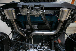 Remark -2022-2023 Ford Bronco Raptor Dual Axle-Back Hi-Clearance w/ Dual Polished Tips - Exhaust Parts Pro - REMRBD-A1063F-06