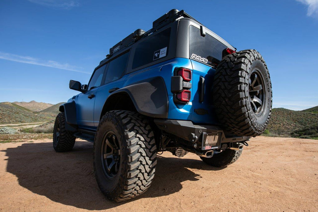 Remark -2022-2023 Ford Bronco Raptor Dual Axle-Back Hi-Clearance w/ Dual Polished Tips - Exhaust Parts Pro - REMRBD-A1063F-06
