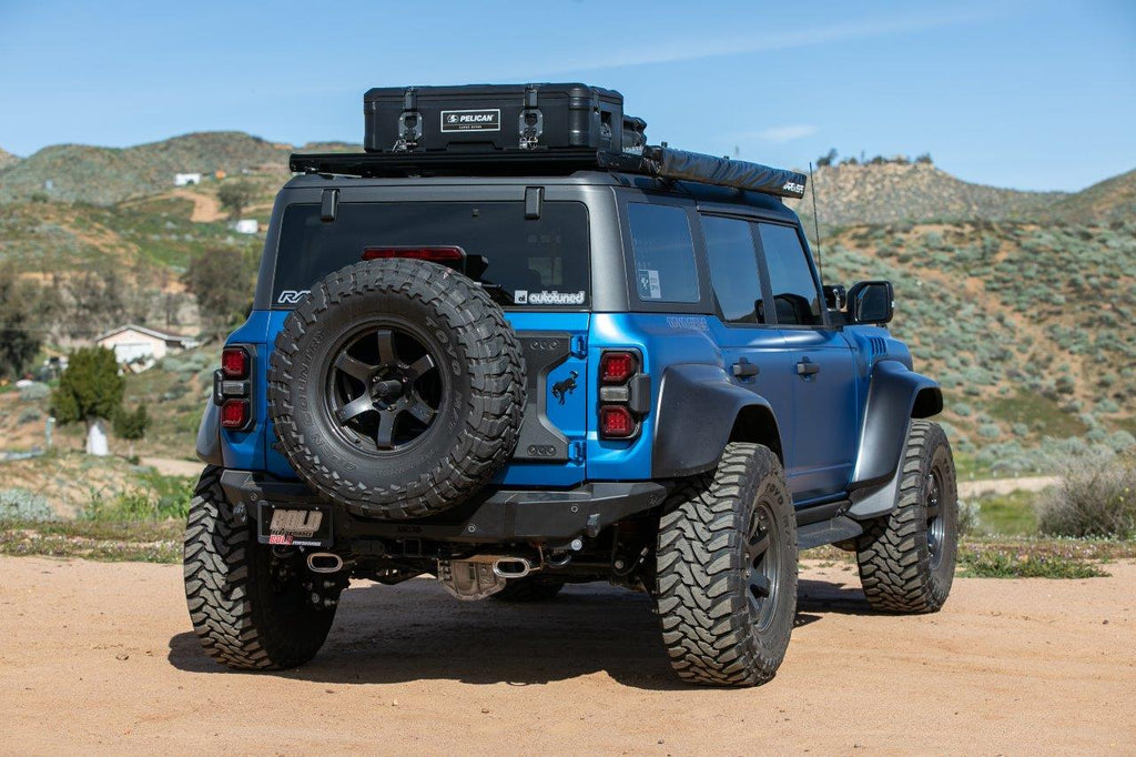 Remark -2022-2023 Ford Bronco Raptor Dual Axle-Back Hi-Clearance w/ Dual Polished Tips - Exhaust Parts Pro - REMRBD-A1063F-06
