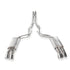 Stainless Works 2018-2023 Ford Mustang GT 3" Redline Catback H-Pipe w/ Active Valves & Quad Tips