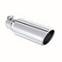 MBRP Universal Polished Exhaust Tip 2.5" Inlet/4" Outlet/12" Length Angled Cut Rolled End