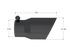 MBRP Universal Black Exhaust Tip 3" Inlet/4" Outlet/8" Length Dual Walled Angled