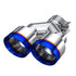 MBRP Universal Burnt End Exhaust Tip 2.5" Inlet/Dual 4" Outlet/9x9.5" length Single wall 304 Stainless Steel Pass Side