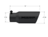 MBRP Black-Coated T304 SS Universal Tip 3" Inlet/4" Outlet/10" Length