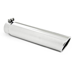 MBRP Universal Polished Exhaust Tip 3" Inlet/3.5" Outlet/16" Length Angled Cut Rolled End