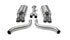 Corsa 1986-1991 Corvette C4 5.7L Sport Catback Exhaust w/ 3.5" Polished Tips