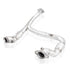 Stainless Works 2015-2020 F-150 2.7/3.5L 3" Downpipe w/ High-Flow Cats Y-Pipe For Factory Connection