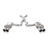 Stainless Works 2008-2009 Pontiac G8 GT 3" Catback System X-Pipe Turbo Chambered Muffler w/ 3.5" Tips
