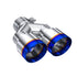 MBRP SS Burnt End Exhaust Tip 2.5" Inlet/Dual 3.5" Outlet/9.5" Length