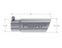 MBRP Universal Polished Exhaust Tip 3" Inlet/3.5" Outlet/10" Length Angled Rolled End