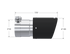 MBRP Universal Carbon Fiber Exhaust Tip 3" Inlet/4" Outlet/7.75" Length