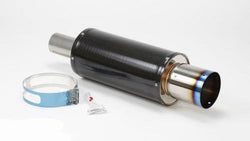 HKS Universal Carbon-Titanium Muffler 170mm Shell/75mm Diameter