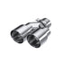 MBRP Universal Polished Dual Exhaust Tip 2.5" Inlet/3.5" Dual Outlet/ 9/9.5" Length