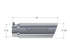 MBRP Universal Polished Exhaust Tip 5" Inlet/6" Outlet/18" Length Angled Rolled End