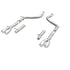 MagnaFlow Axle-Back, SS, 2.5in, Quad Split Rear 3.5in Tip 2015 Dodge Challenger 3.6L V6