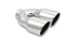 Vibrant Universal Polished Dual Exhaust Tip 2.5" Inlet/Dual 3.5" Outlet/10" Length