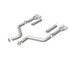 MagnaFlow Axle-Back, SS, 3in, Quad Split Rear 3.5 Tips 2015 Dodge Challenger incl SRT Hellcat