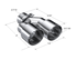 MBRP Universal Polished T304 SS 2.5" Inlet/3.5" Dual Outlet/ 9/9.5" Length