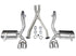 Corsa 1997-2004 Corvette C5 5.7 SS 2.5" Xtreme Cat-Back w/ Quad 3.5" Polished Tips