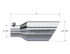 MBRP Universal Polished Exhaust Tip 2.5" Inlet/4.5" Outlet/11" Length