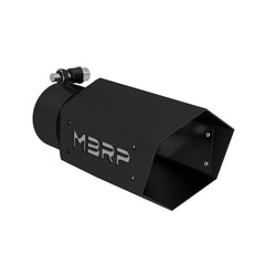 MBRP Universal Black Hex Exhaust Tip 3" Inlet/4" Outlet/10" Length