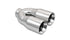 Vibrant Universal Polished Dual Exhaust Tip 2.5" Inlet/Dual 3.5" Outlet/10" Length