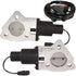 QTP 2.5" Bolt-On QTEC Dual Electric Cutout Valves - Pair