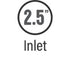 MagnaFlow Muffler Mag SS 14X6X6 2.5 C/C- Not Polished