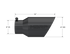 MBRP Black-Coated T304 SS Universal Tip 4" Inlet/6" Outlet/12" Length