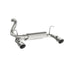 MBRP 2018-2024 Jeep Wrangler 3.6L T409 SS 2.5" Dual Rear Axle Back w/ 4" Tips