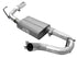 aFe 2007-2018 Jeep Wrangler JK 3.6/3.8 2.5" AL AxleBack w/ Polish Tip - AFE49-08047-P