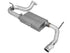 aFe 2007-2018 Jeep Wrangler JK 3.6/3.8 2.5" AL AxleBack w/ Polish Tip - AFE49-08047-P